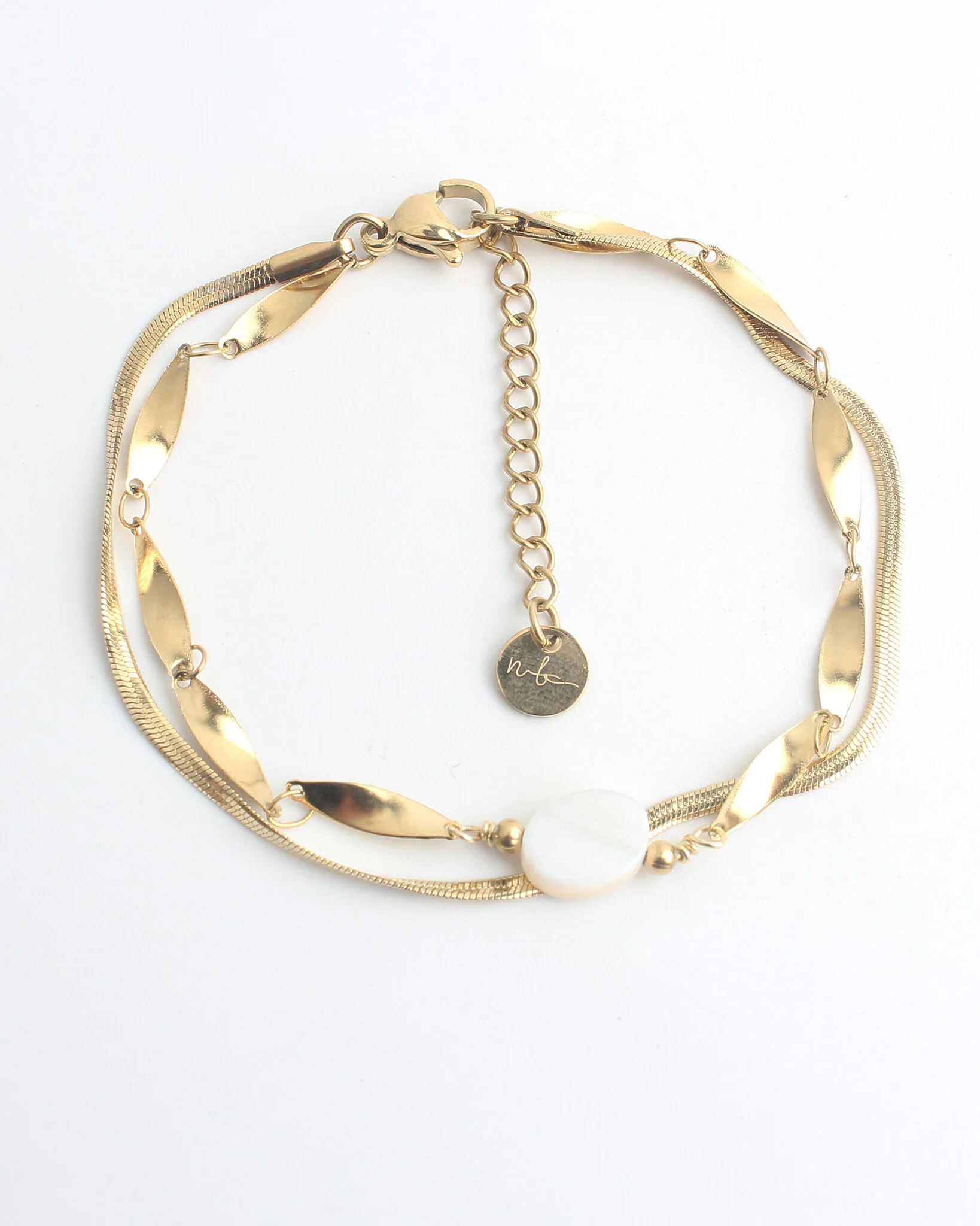 Noralie - Armband - Natuursteen - Stainless Steel - Image 6