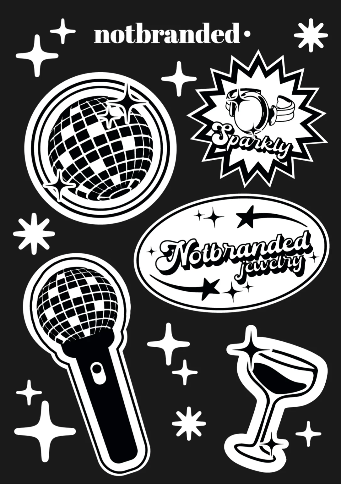 Notbranded stickervel