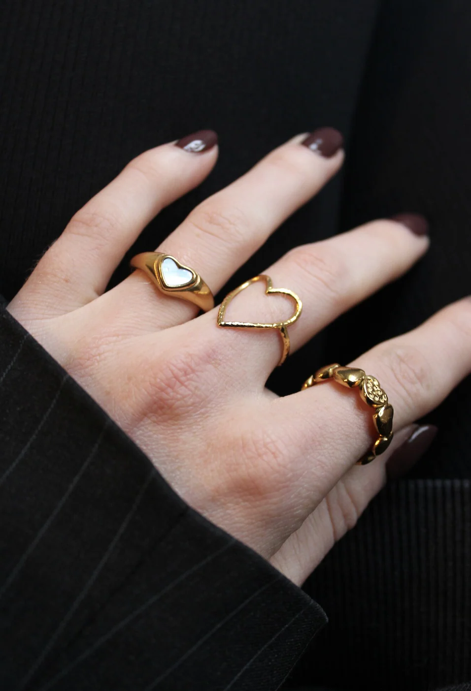 Pearl heart - Ring - Stainless Steel - Verstelbaar - Image 2