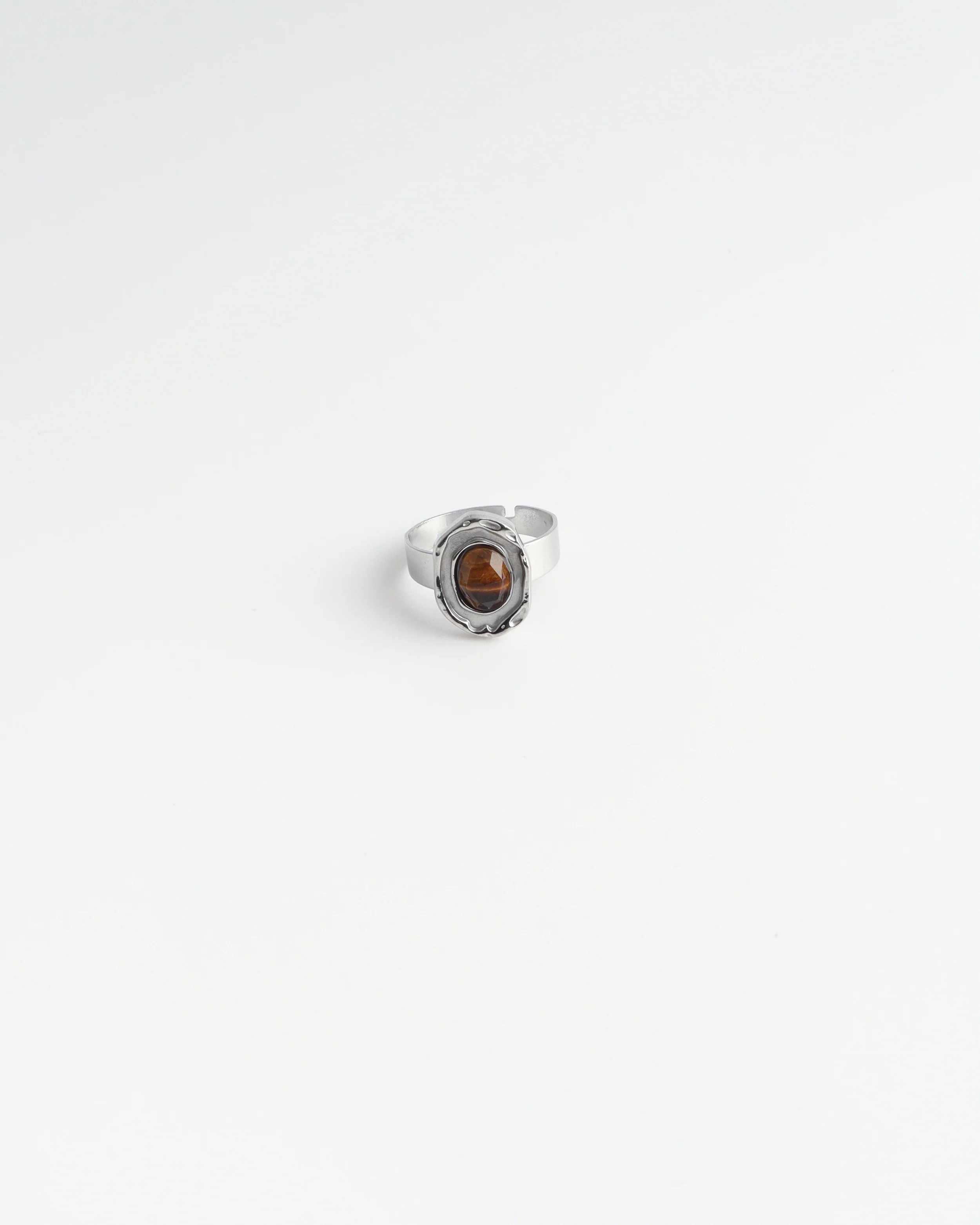 Salomé - Ring - Natuursteen - Stainless Steel - Verstelbaar - Image 8