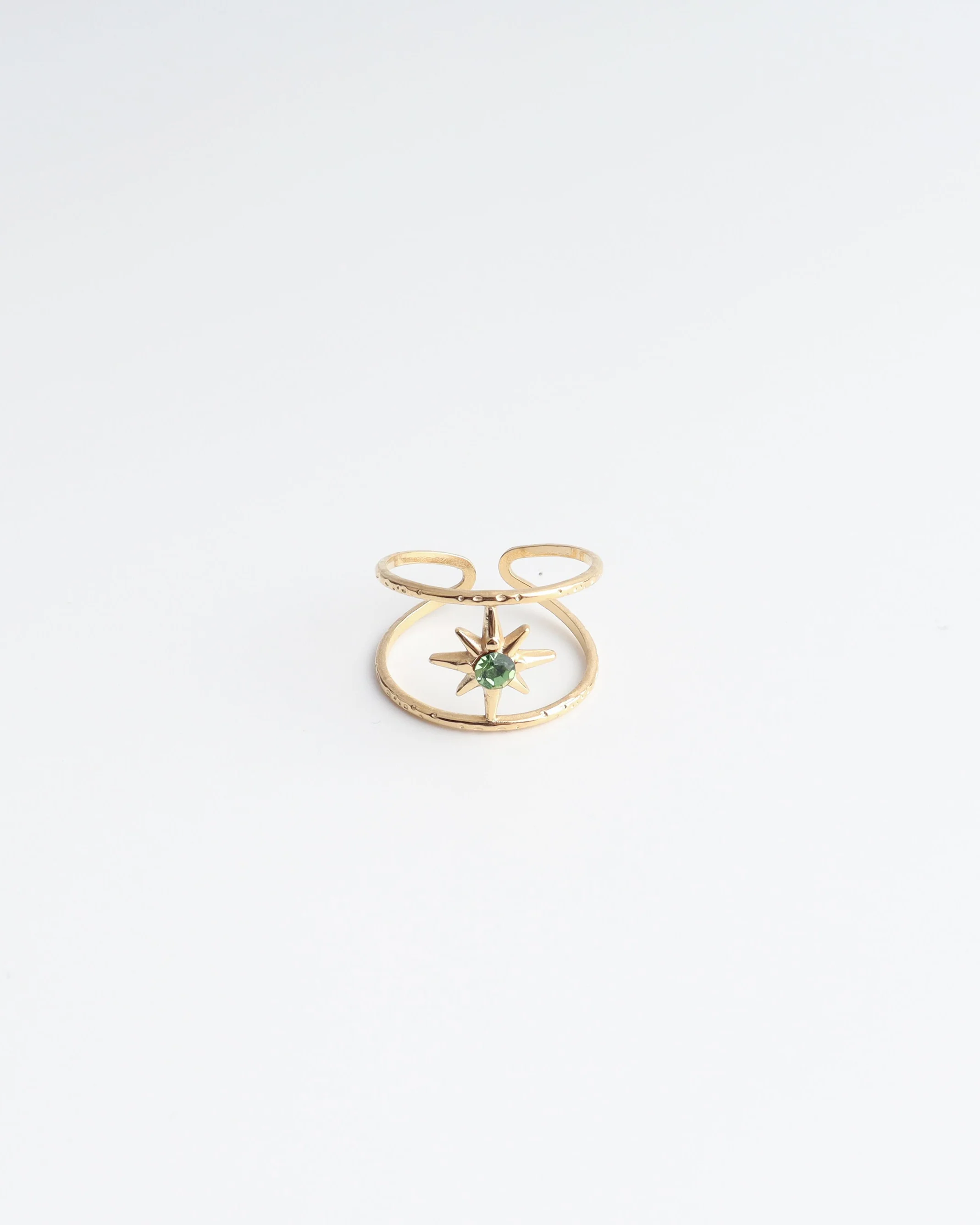 Starred - Ring - Stainless Steel - Verstelbaar
