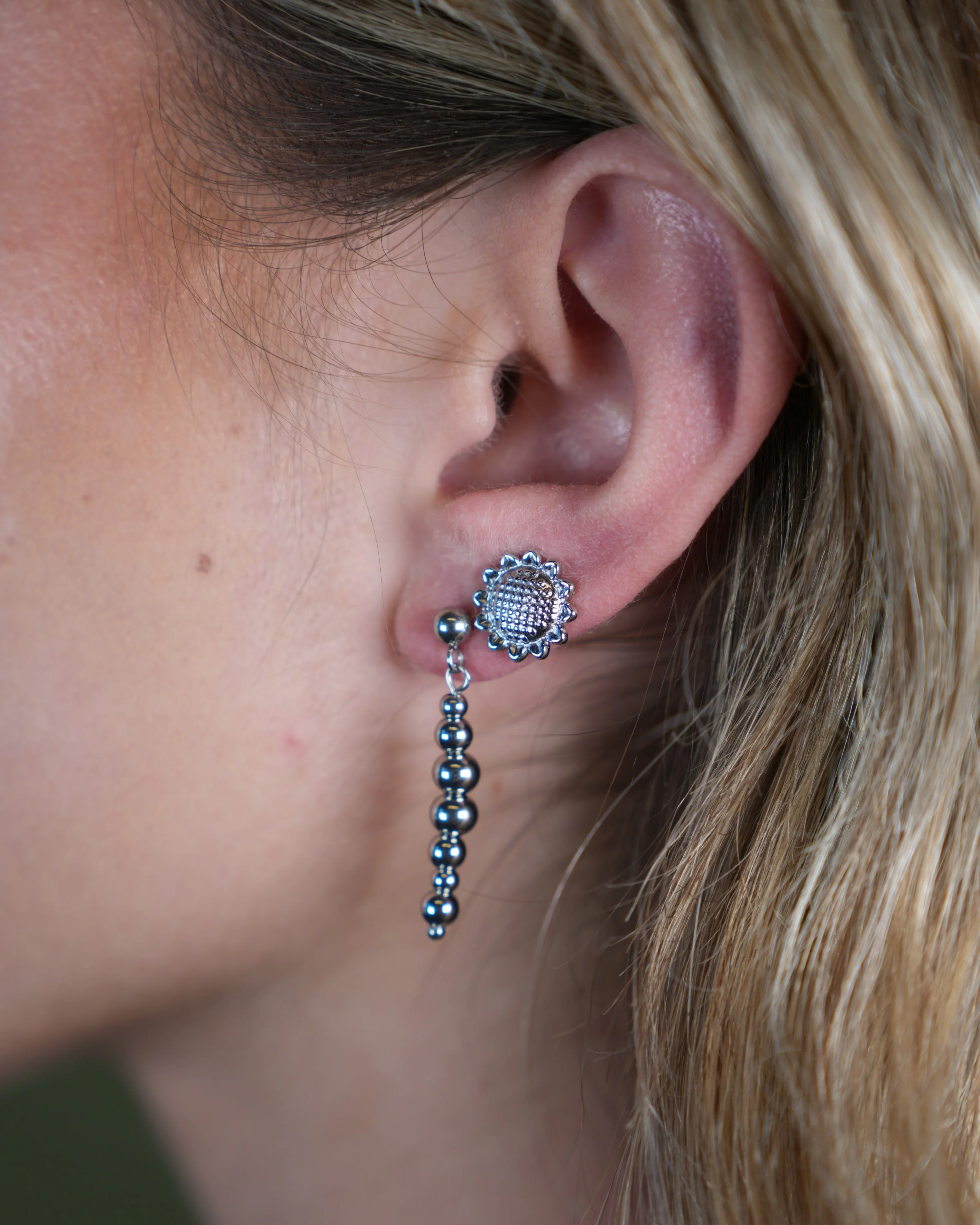 Sunny Flower - Studs - Oorbellen - Stainless Steel - Image 4