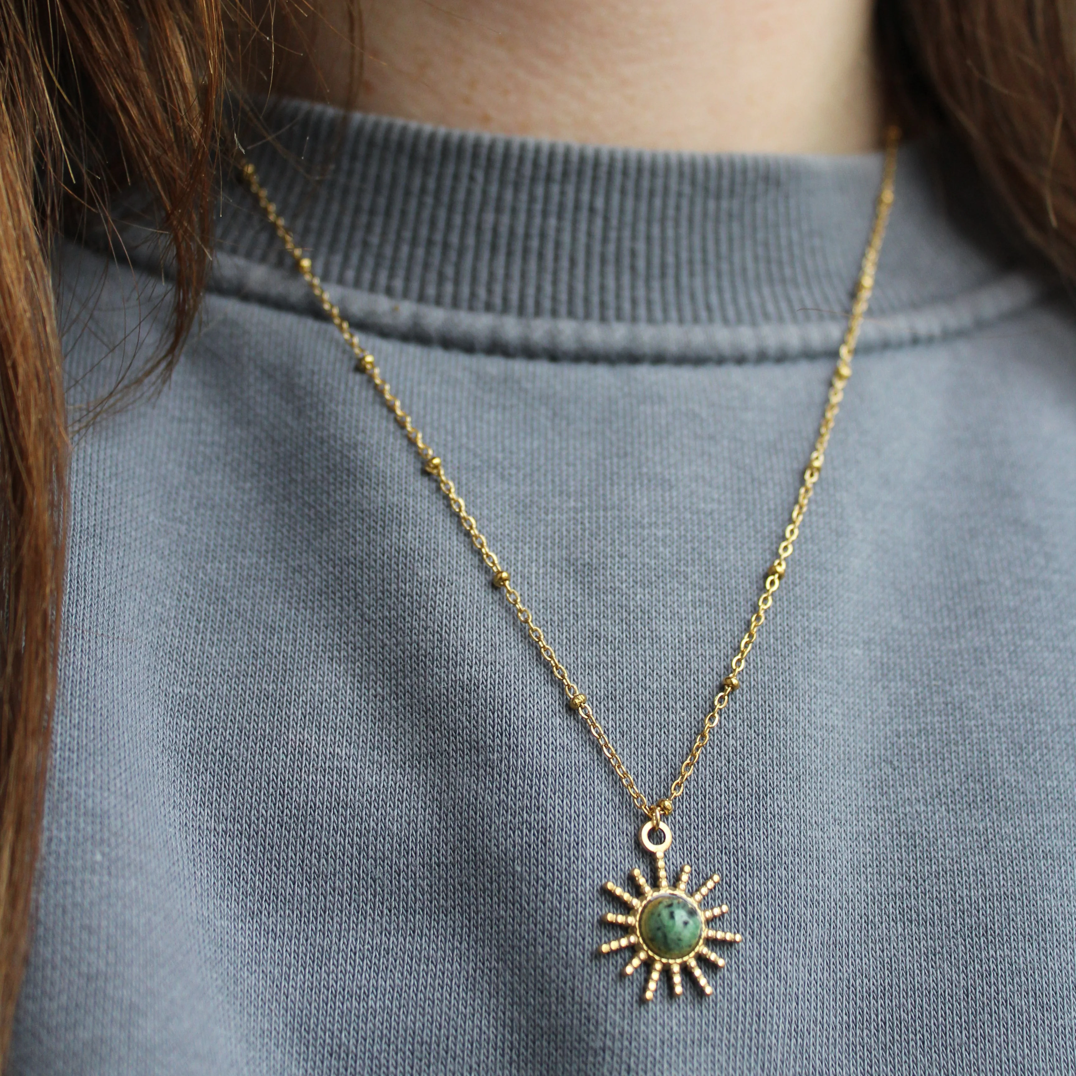 Sunny - Ketting - Natuursteen - Stainless Steel - Image 2