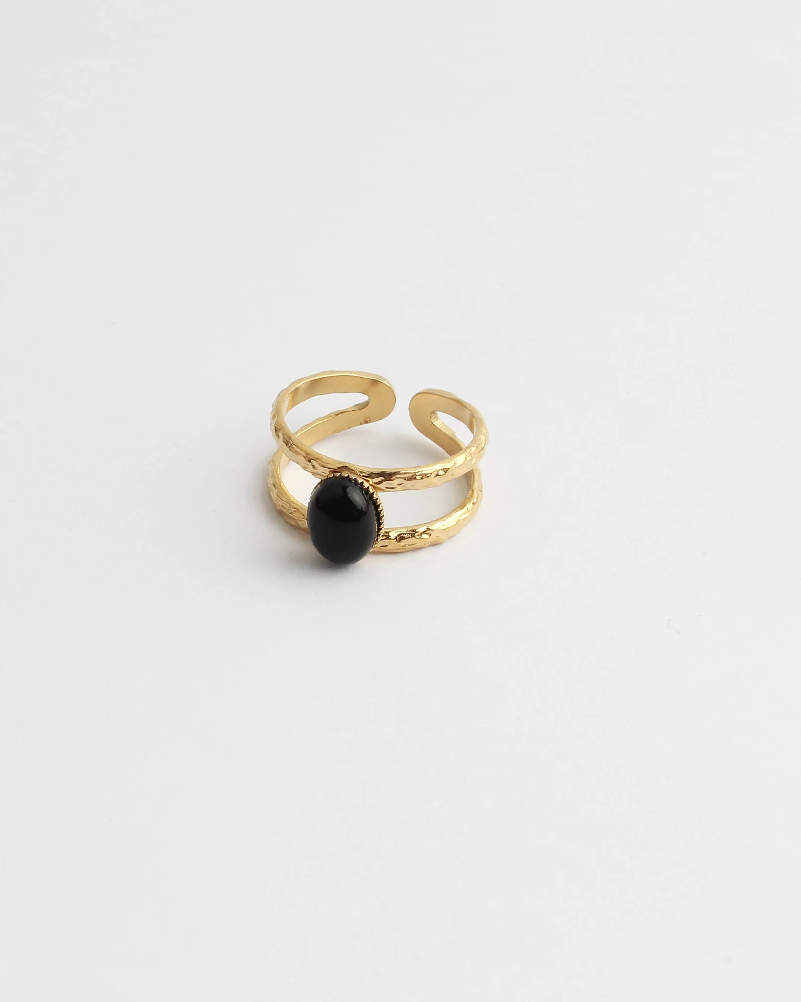 Suzi - Ring - Natuursteen - Stainless Steel - Verstelbaar - Image 3