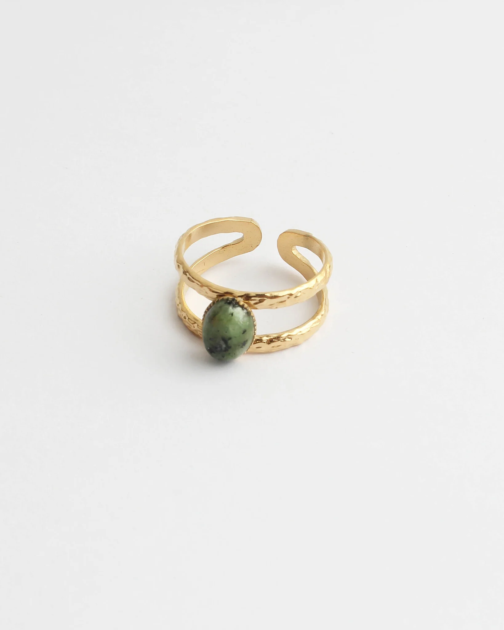 Suzi - Ring - Natuursteen - Stainless Steel - Verstelbaar - Image 6