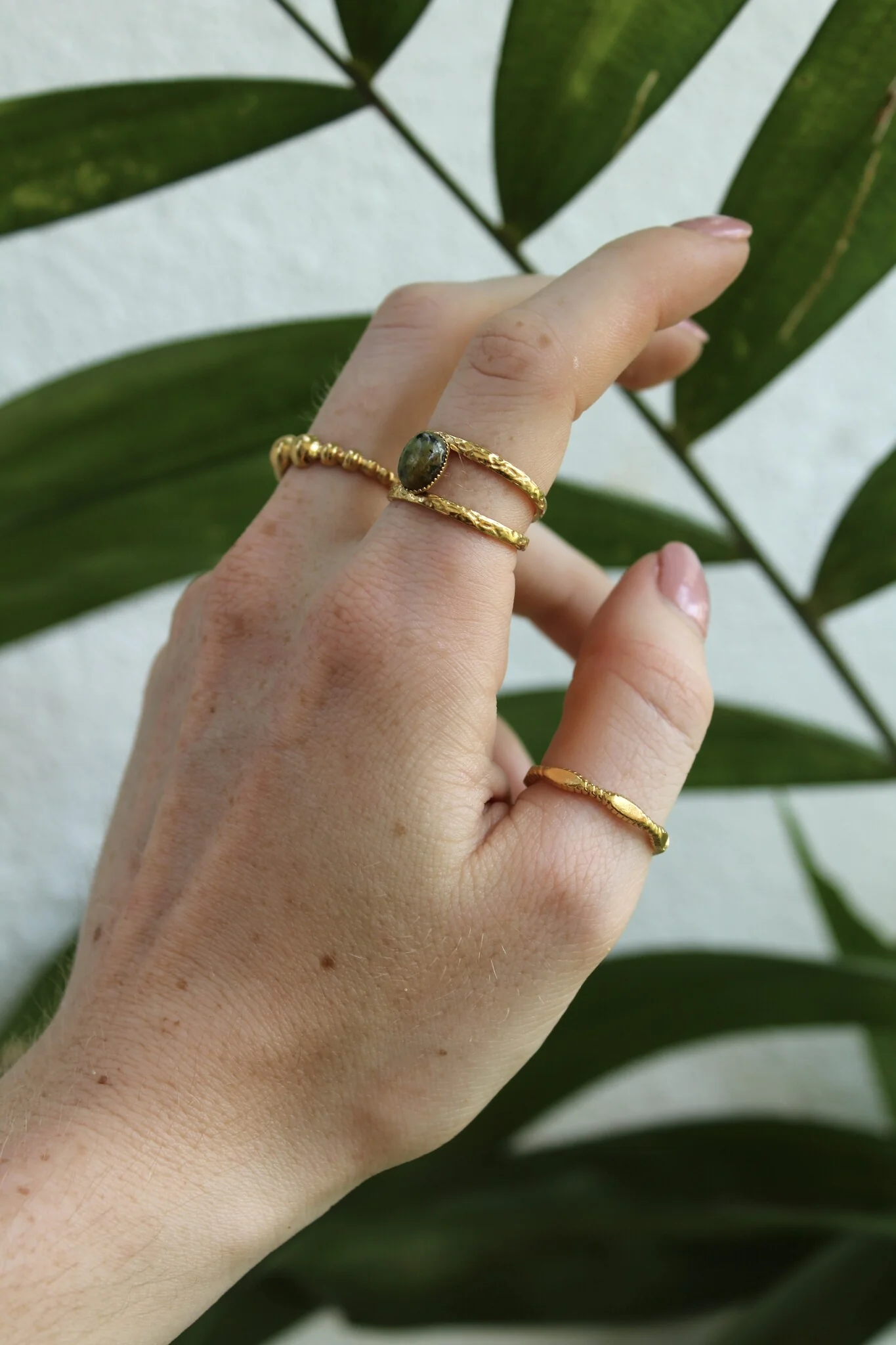 Suzi - Ring - Natuursteen - Stainless Steel - Verstelbaar - Image 7