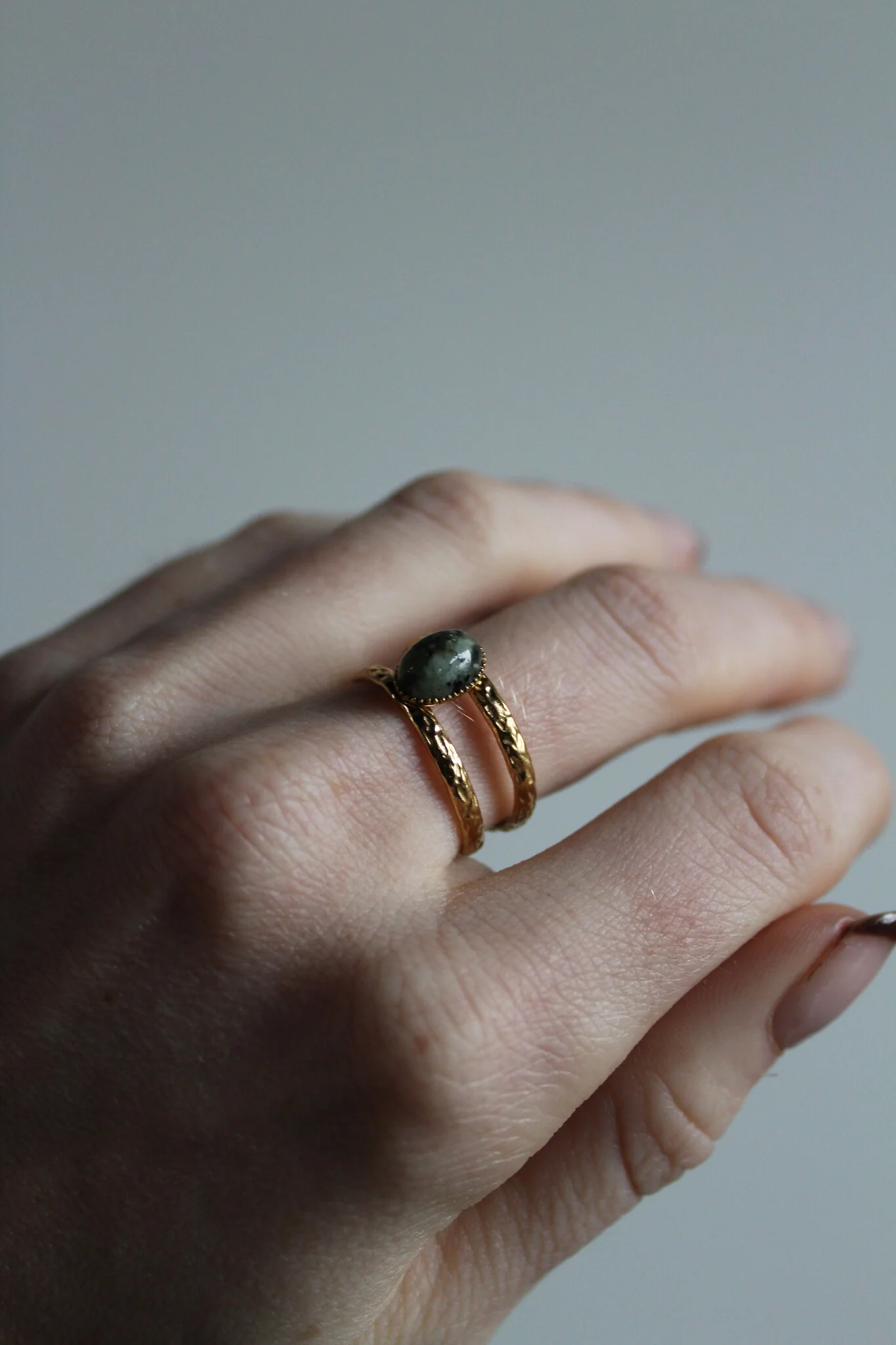 Suzi - Ring - Natuursteen - Stainless Steel - Verstelbaar - Image 9