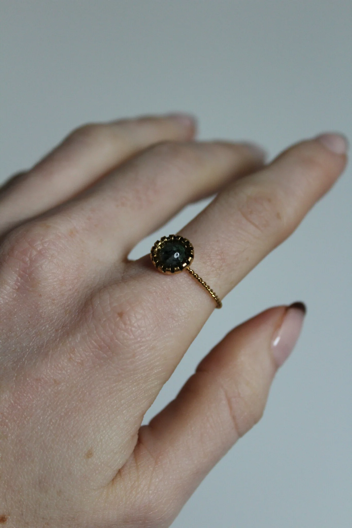 Tara - Ring - Natuursteen - Stainless Steel - Verstelbaar - Image 11
