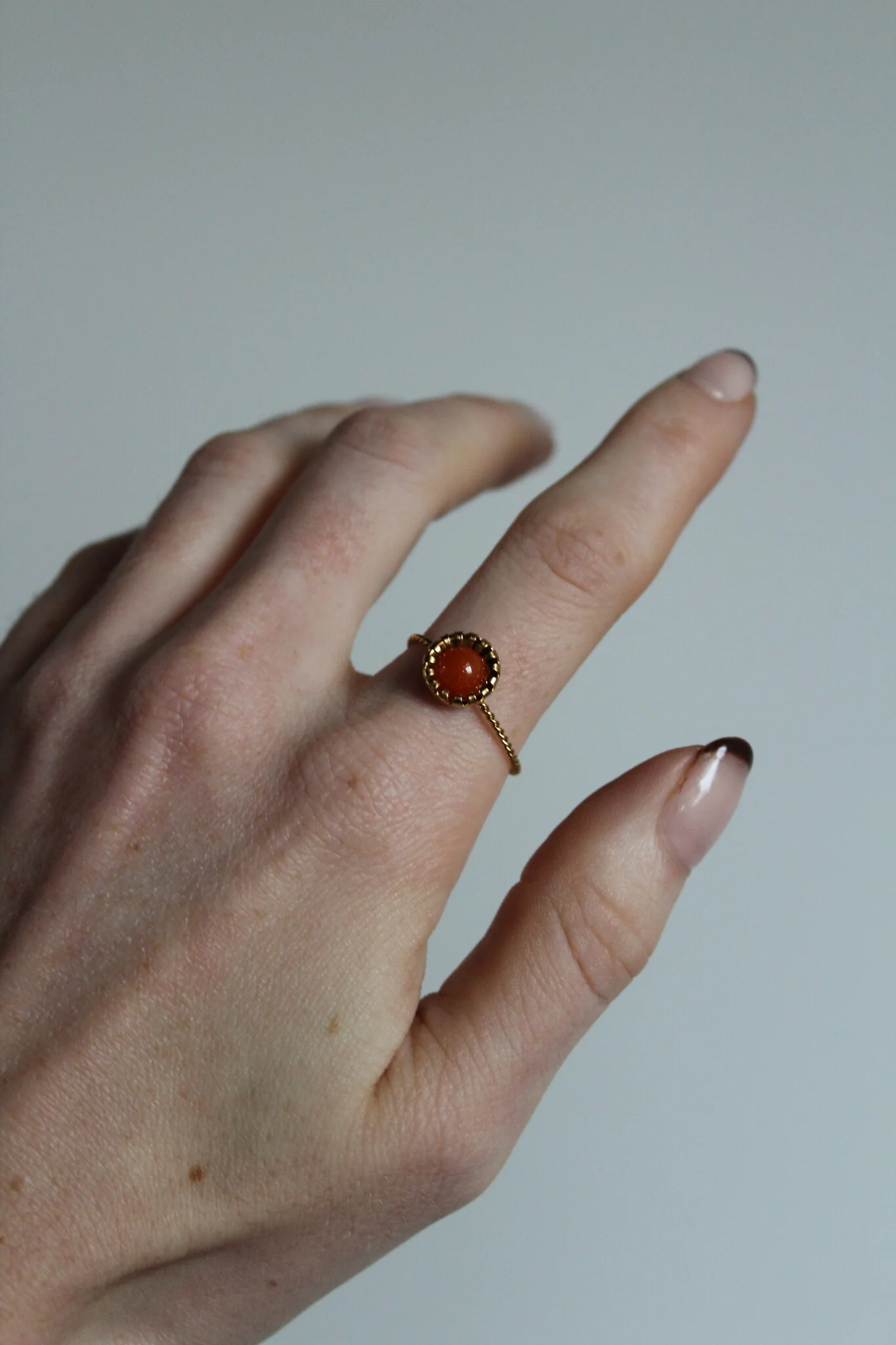 Tara - Ring - Natuursteen - Stainless Steel - Verstelbaar - Image 8