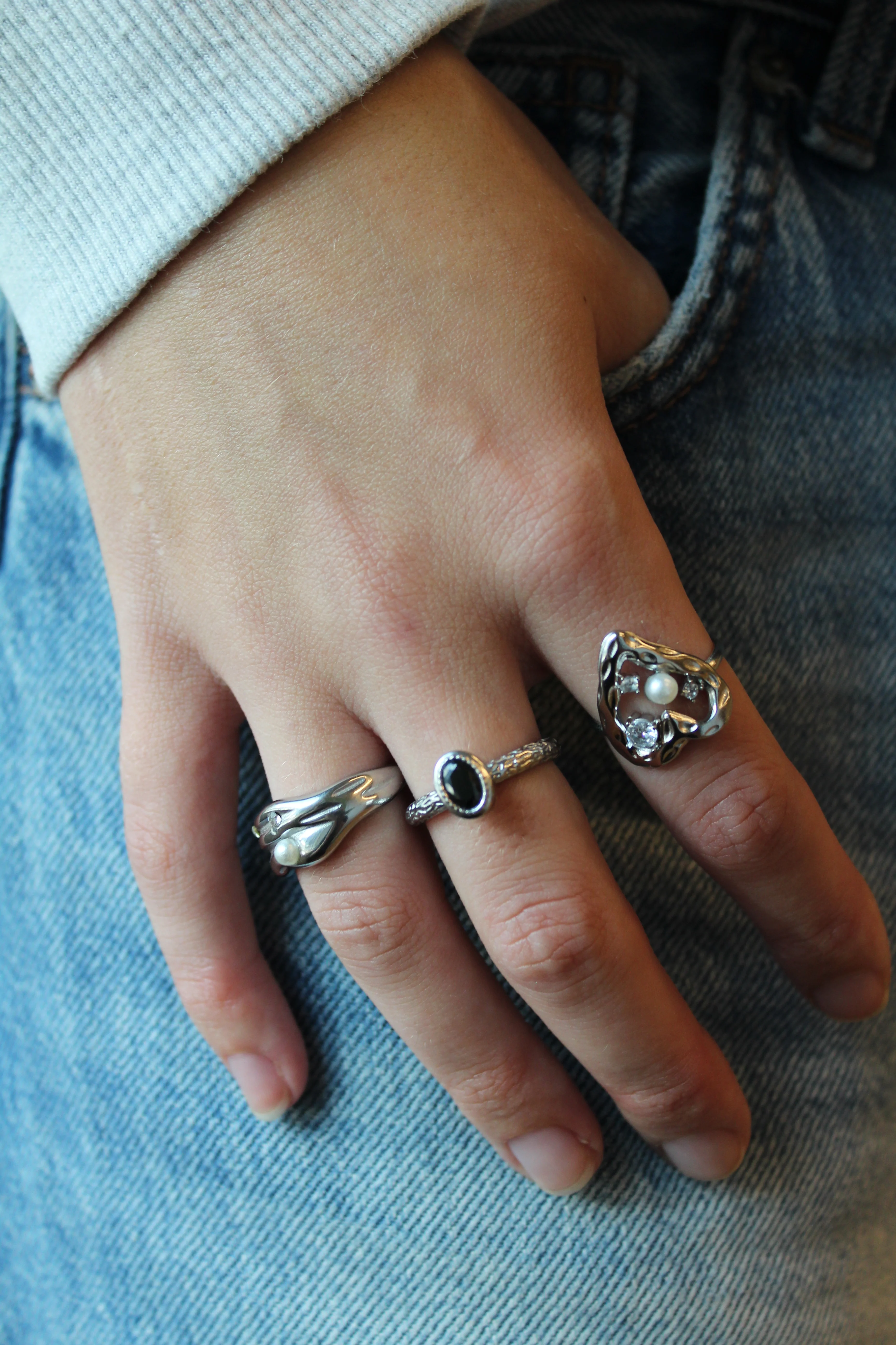 Theodora - Ring - Stainless Steel - Verstelbaar - Image 4