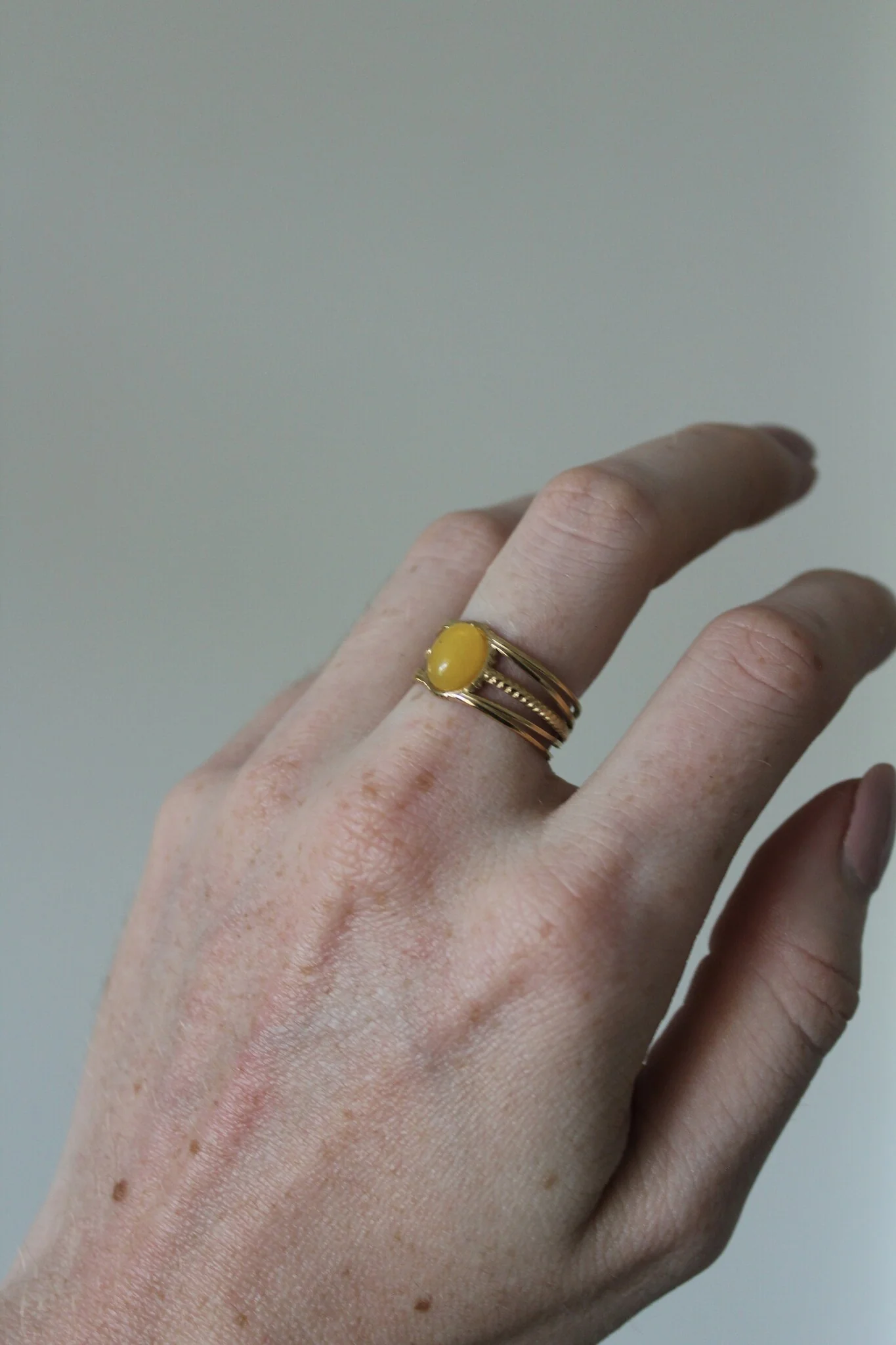 Varia - Ring - Natuursteen - Stainless Steel - Verstelbaar - Image 7