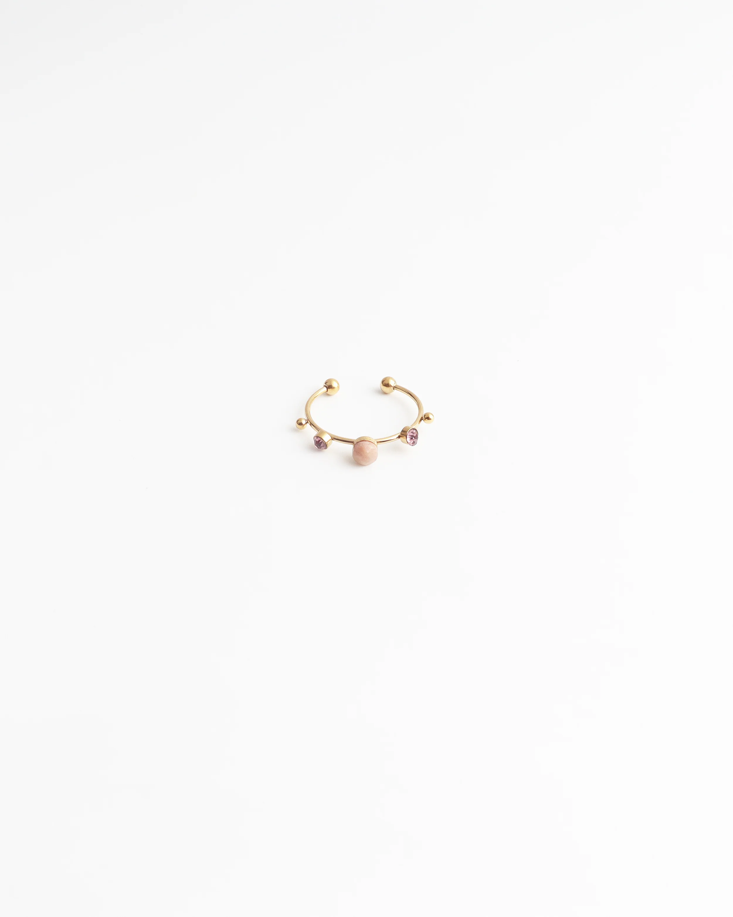 Victoria - Ring - Stainless Steel - Natuursteen - Verstelbaar - Image 12
