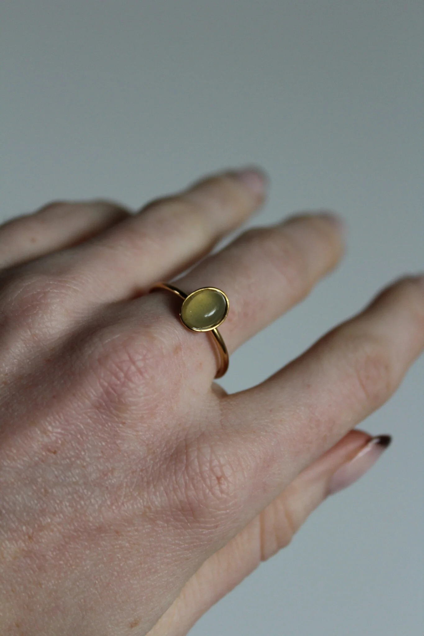 Vive - Ring - Natuursteen - Stainless Steel - Verstelbaar - Image 2