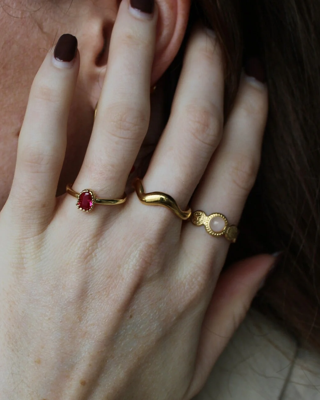 Waves - Ring - Stainless Steel - Verstelbaar - Image 4