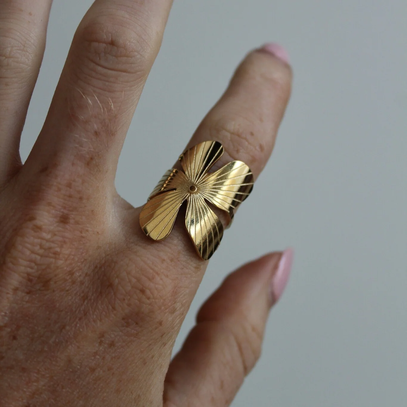 Wild Flower - Ring - Stainless Steel - Verstelbaar - Image 2