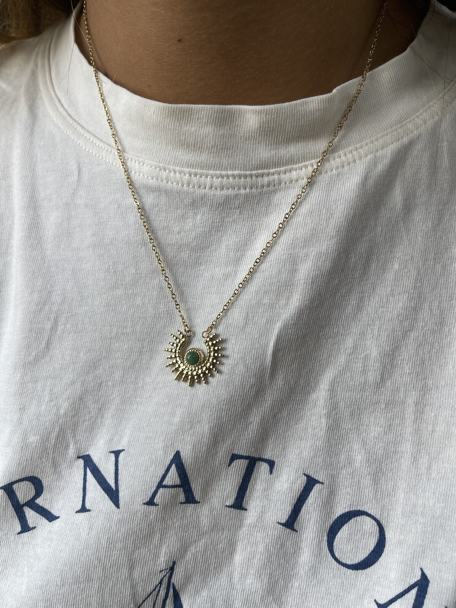 Xavi - Ketting - Natuursteen - Stainless Steel - Image 2