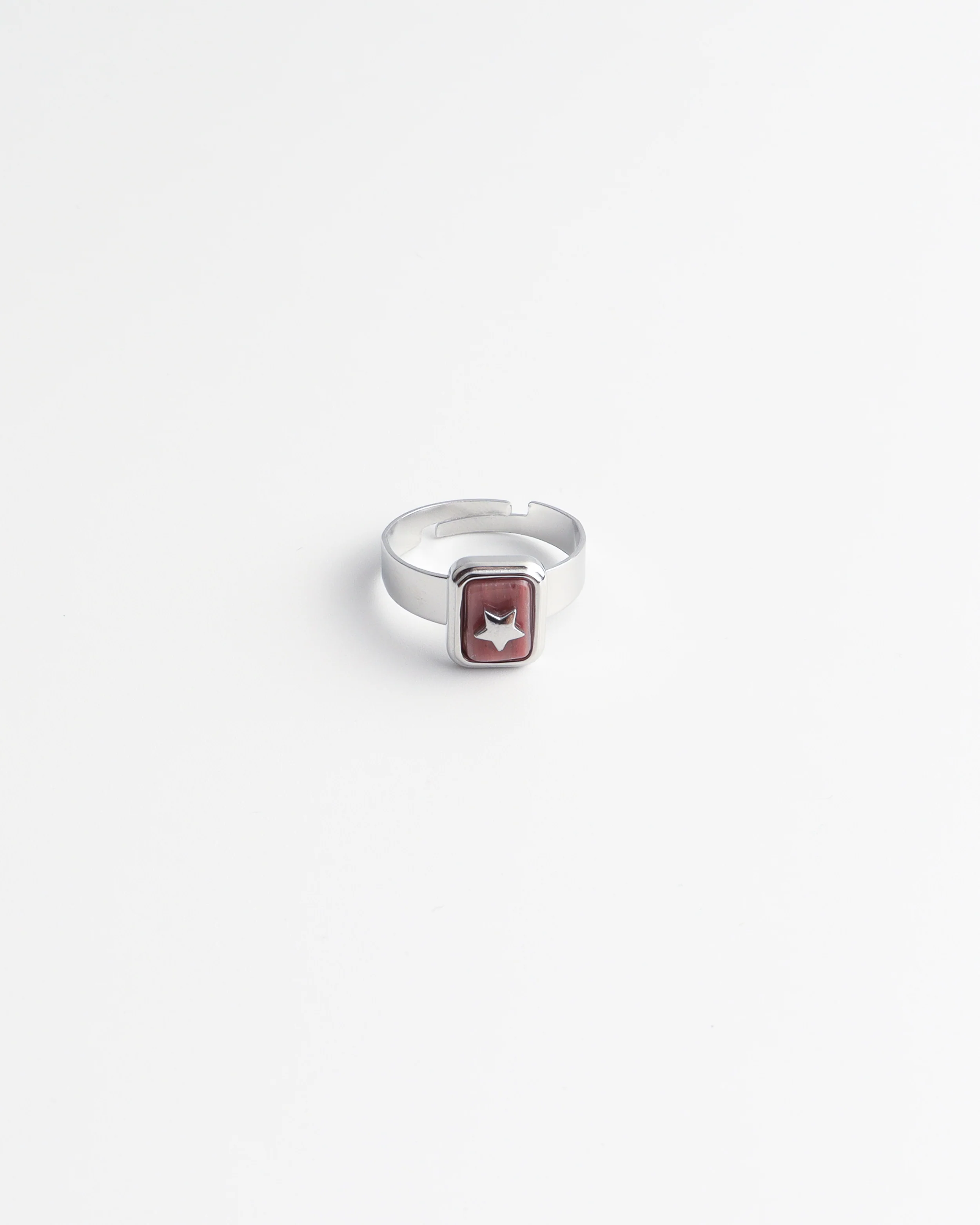 Yasmin - Ring - Natuursteen - Stainless Steel - Verstelbaar - Image 3