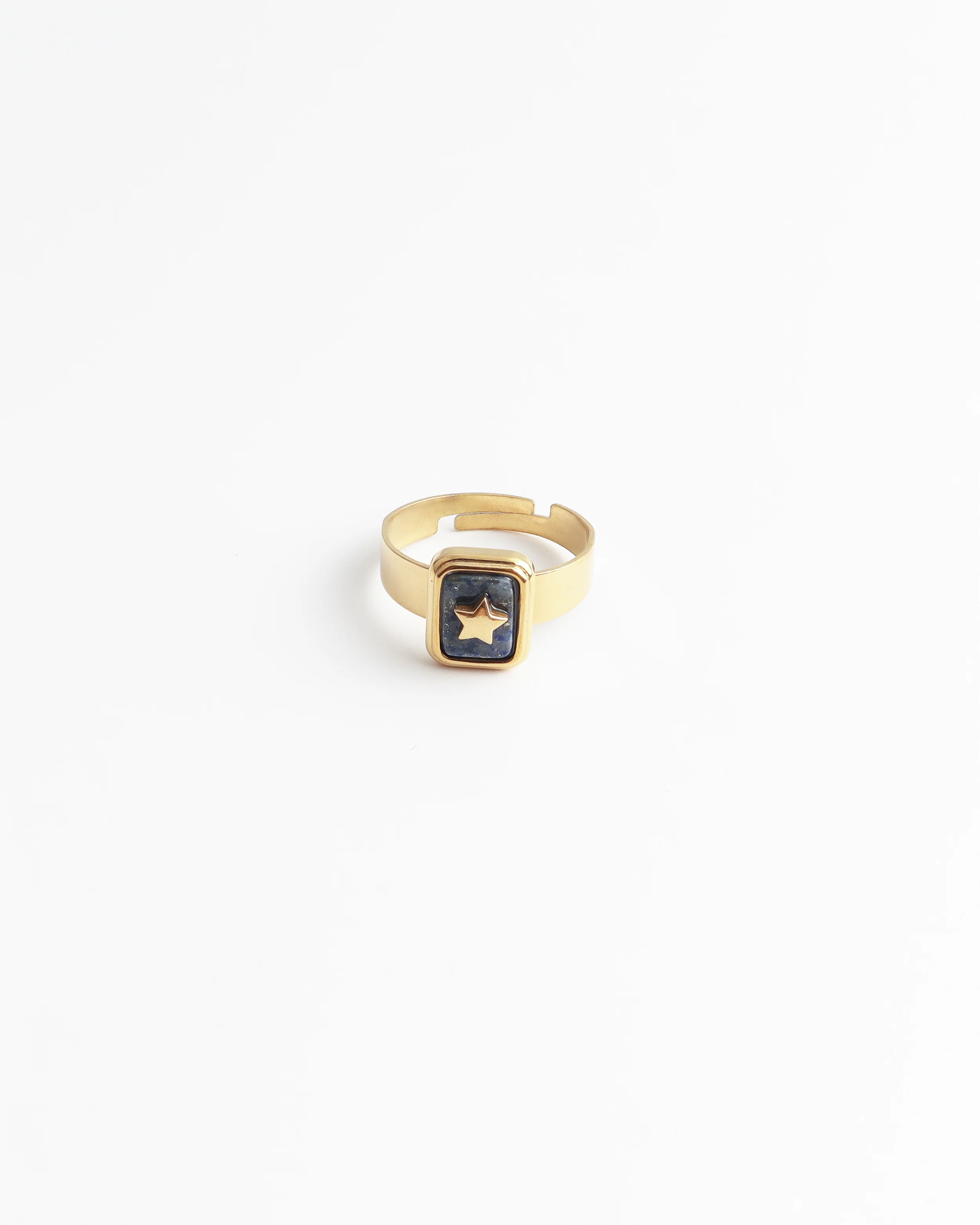 Yasmin - Ring - Natuursteen - Stainless Steel - Verstelbaar - Image 6