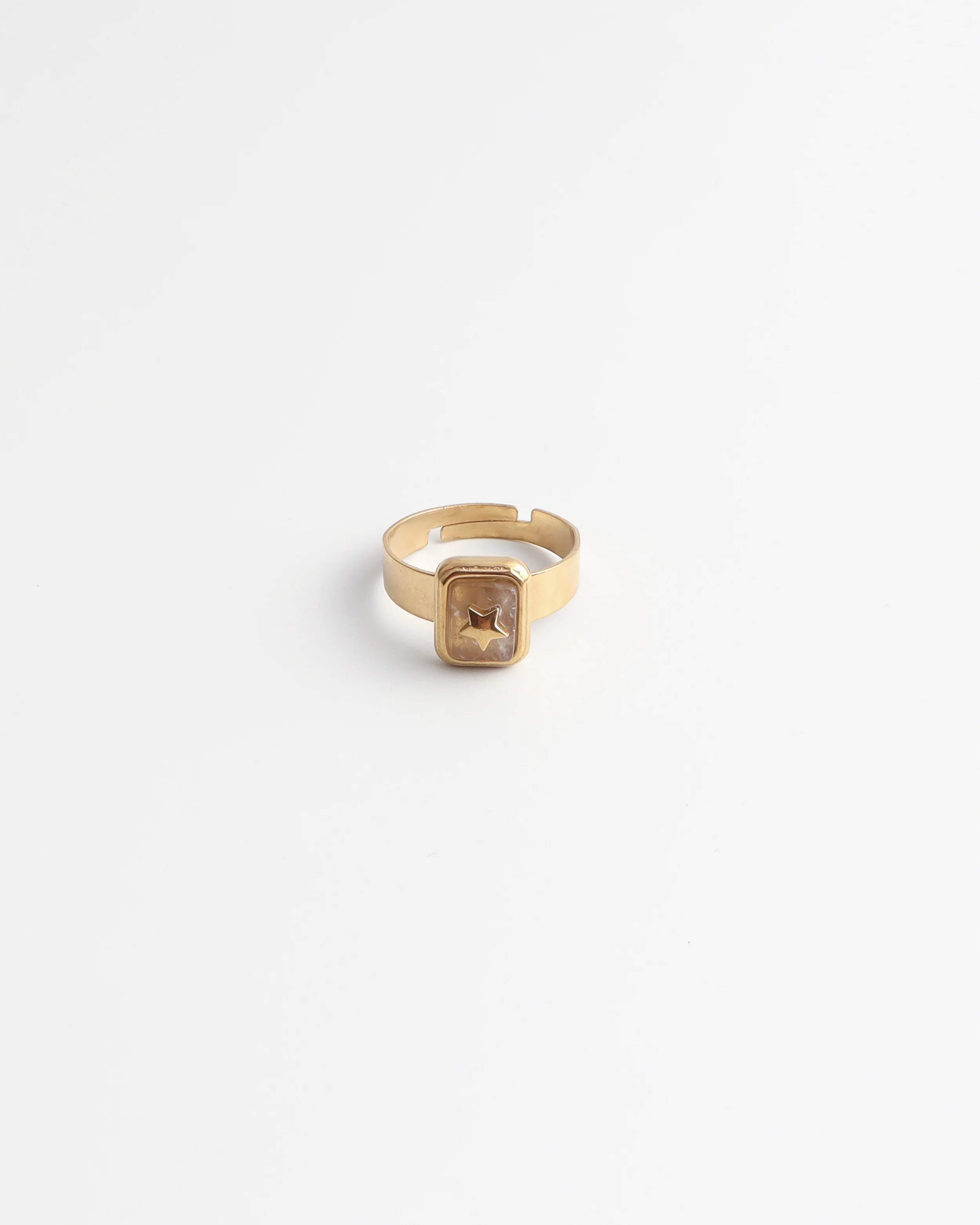 Yasmin - Ring - Natuursteen - Stainless Steel - Verstelbaar - Image 8