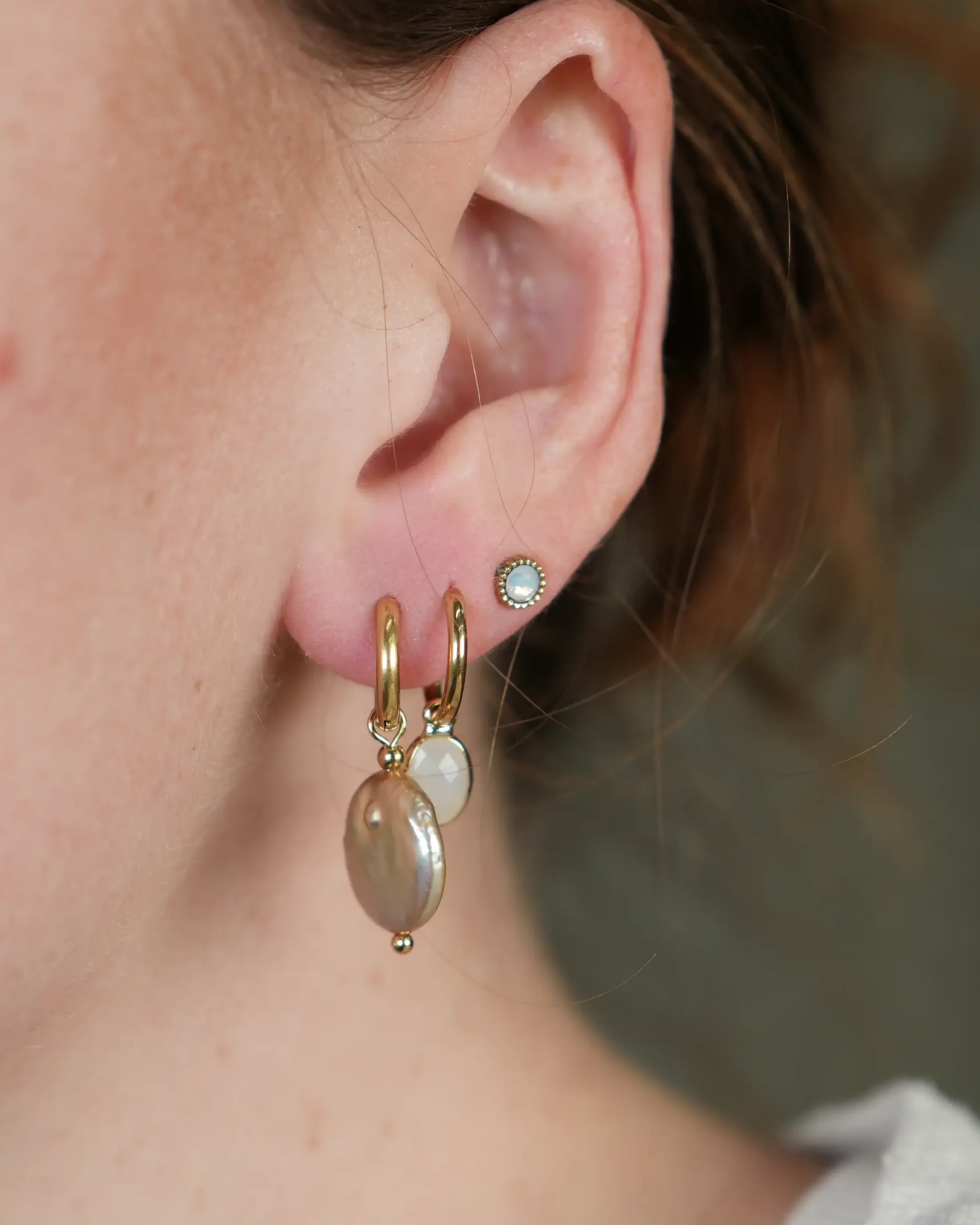 Zirkonia - Studs - Oorbellen - Stainless Steel - Image 2
