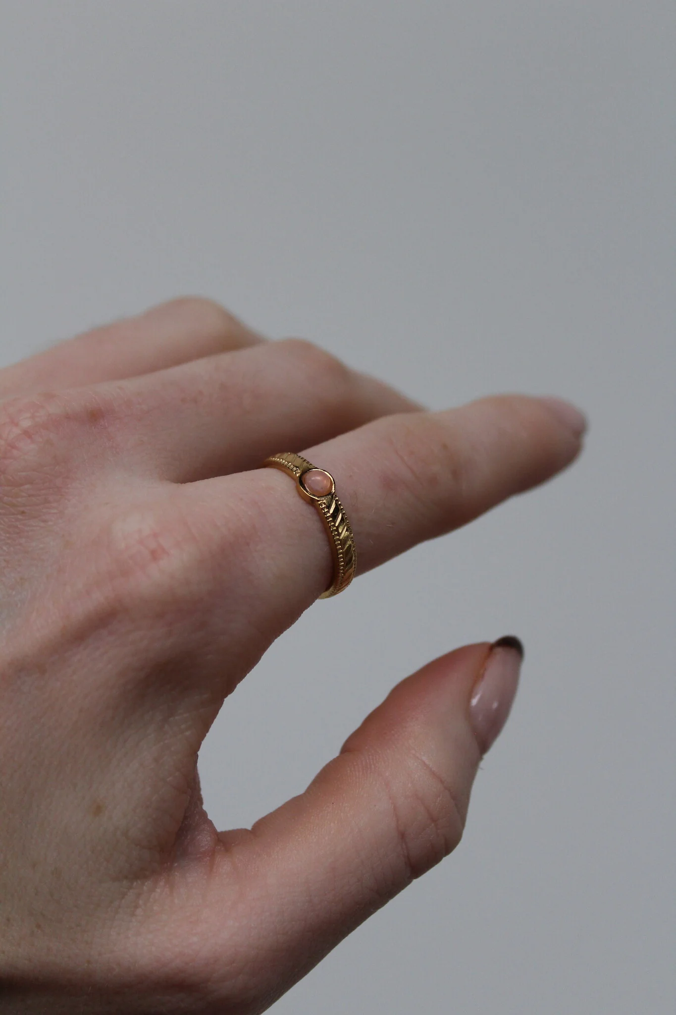 Zosia - Ring - Natuursteen - Stainless Steel - Verstelbaar - Image 13