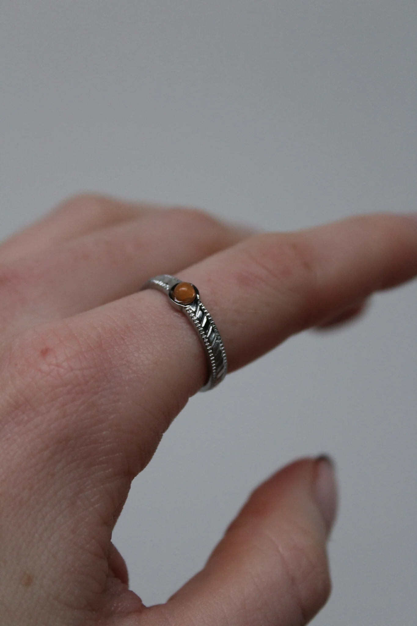 Zosia - Ring - Natuursteen - Stainless Steel - Verstelbaar - Image 15