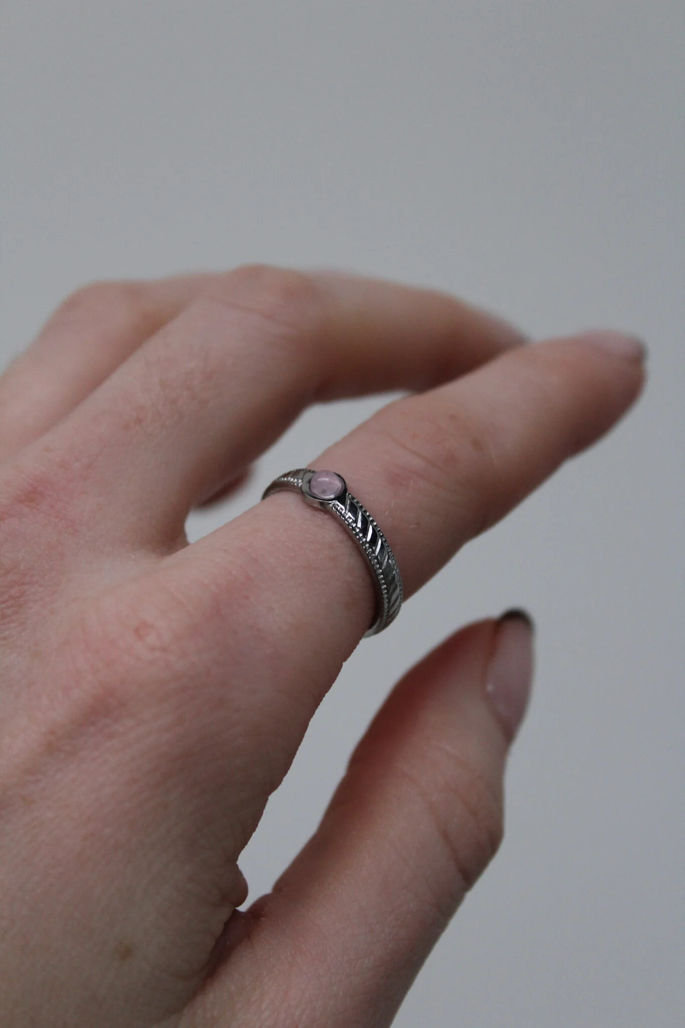Zosia - Ring - Natuursteen - Stainless Steel - Verstelbaar - Image 18
